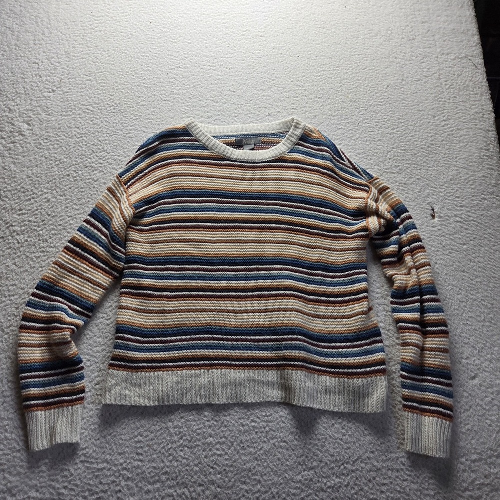 Natural Reflections Sweater Womens Large Multicolor Crew Neck Long Sleeve Knit
